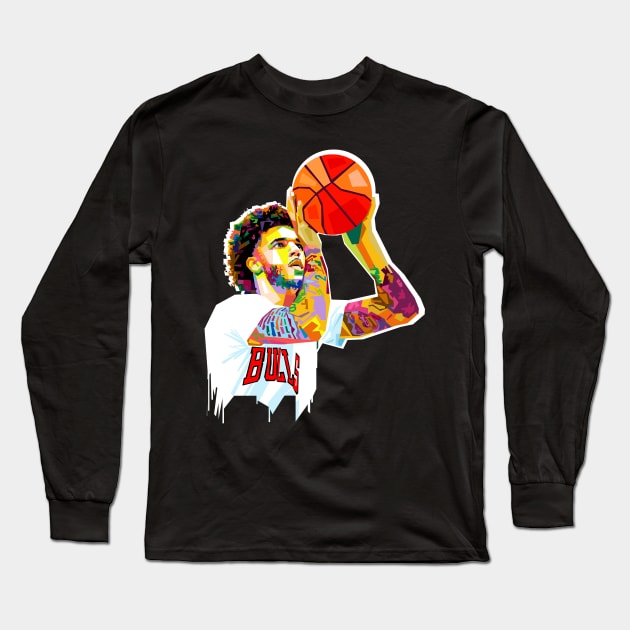 LONZO BALL Long Sleeve T-Shirt by Vector Baturaja